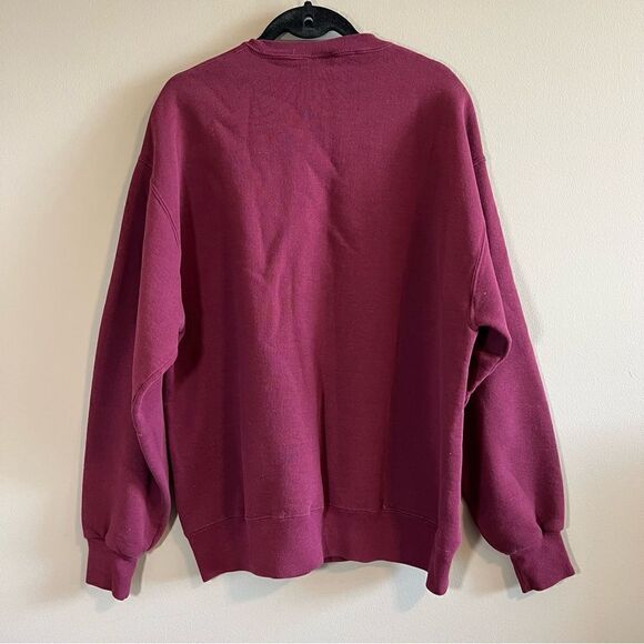 ✨Jerzees Maroon Estes Park Colorado Floral Embroidered Crewneck Sweatshirt Large - Picture 8 of 10